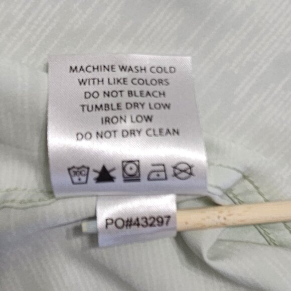 Simms Double Haul Fishing Shirt Men L Light Green Texture Wave Pockets Stretch - Picture 5 of 16